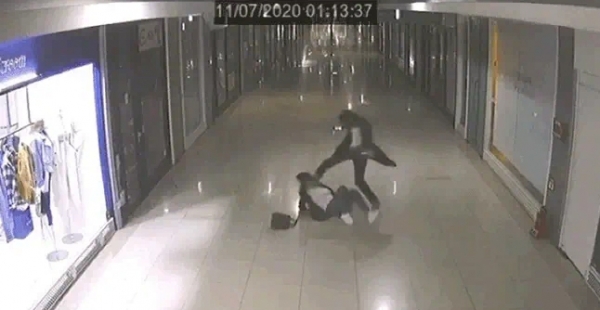 사진=부산 덕척동 지하상가 데이트폭력 영상