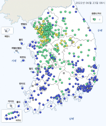 미세먼지 현황 [자료=에어코리아]