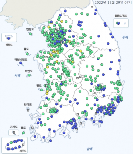 미세먼지 현황 [자료=에어코리아]