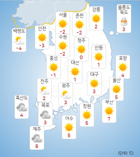 20일 오후 날씨 예보 [자료=기상청]